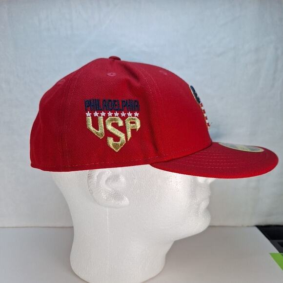 New Era 59FIFTY MLB Philadelphia Phillies JULY 4TH Fitted 8 Hat Cap Low Profile - Picture 5 of 7